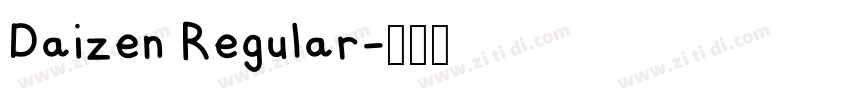 Daizen Regular字体转换